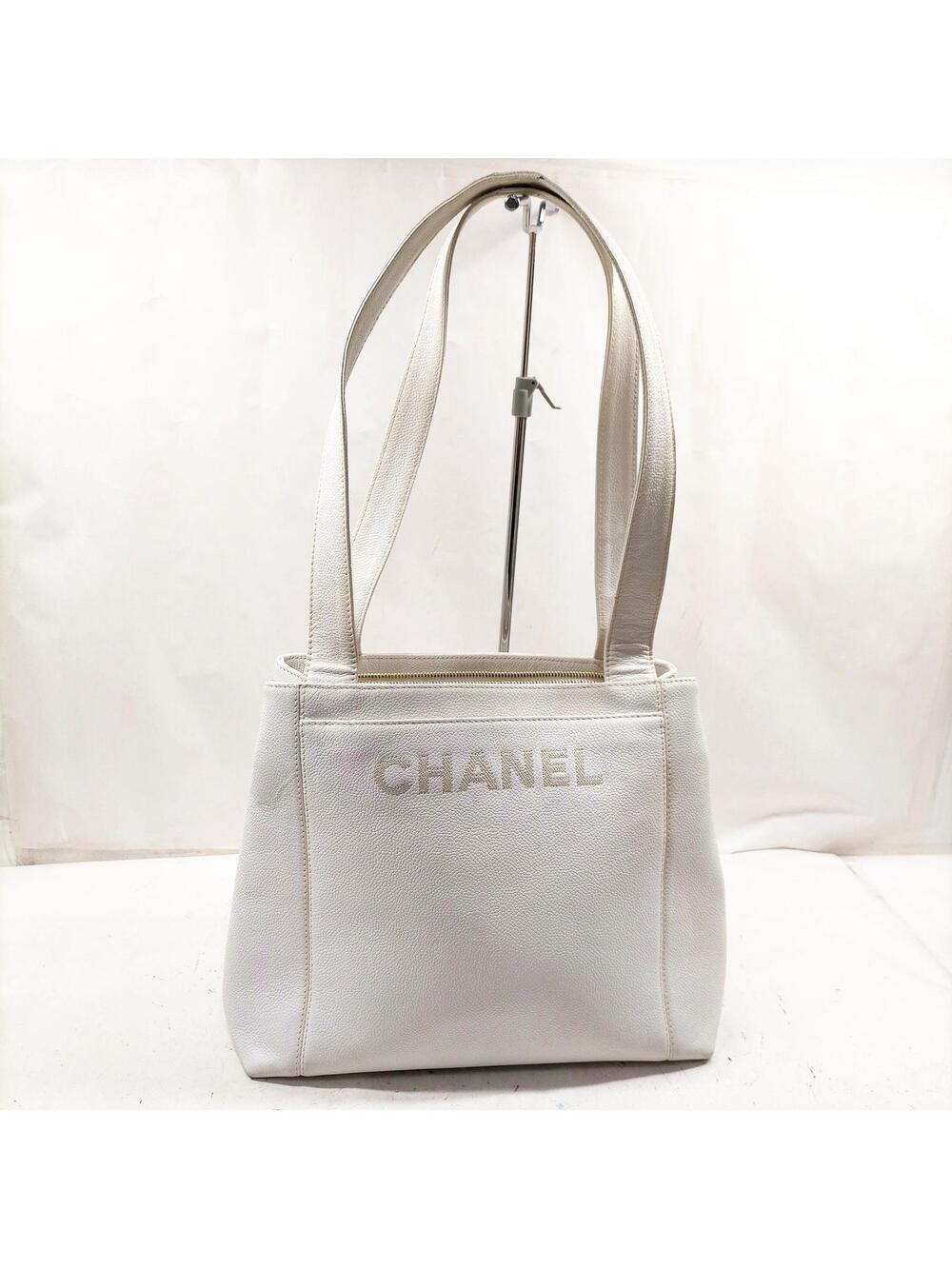 No Tariff Chanel Tote Bag White #199792C36